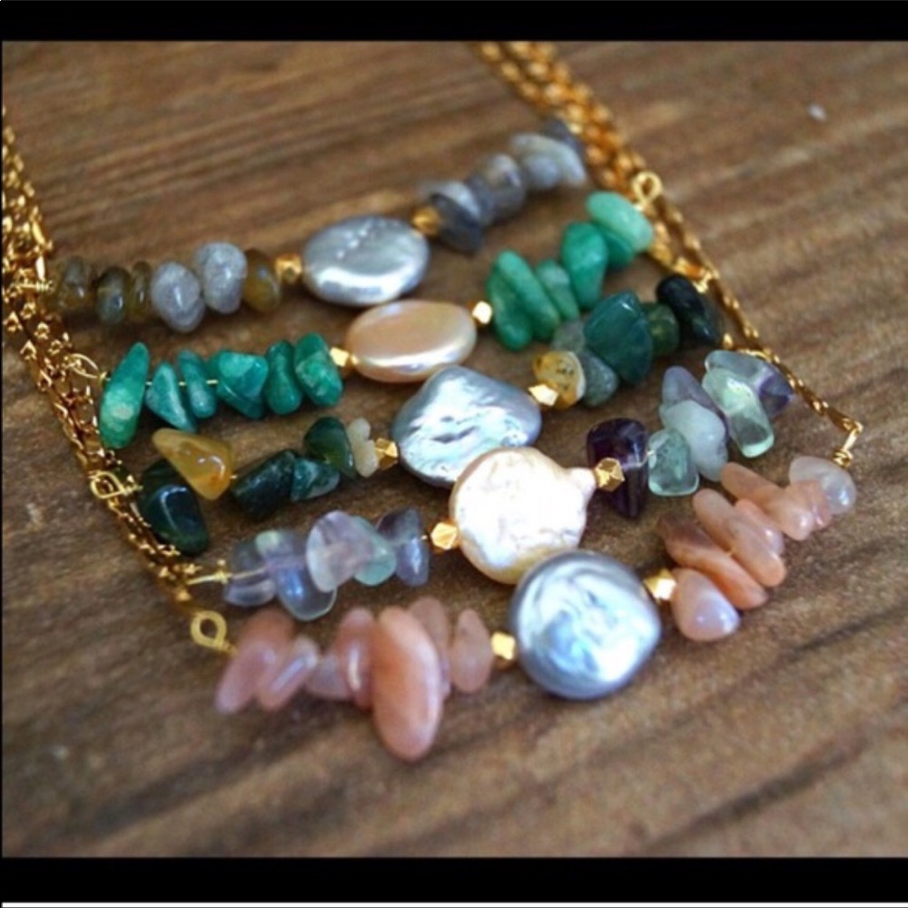 SALE Function & Fringe crystal seed pearl necklace - Picture 6 of 6